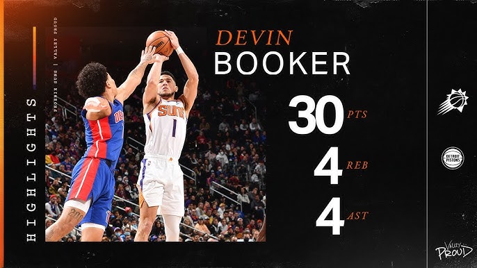 Devin Bookers Amazing Game Against the Pistons: Must-See Moments