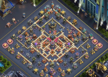 Unbeatable Town Hall Lvl 8 Base Defense (Use These to Climb Trophies)